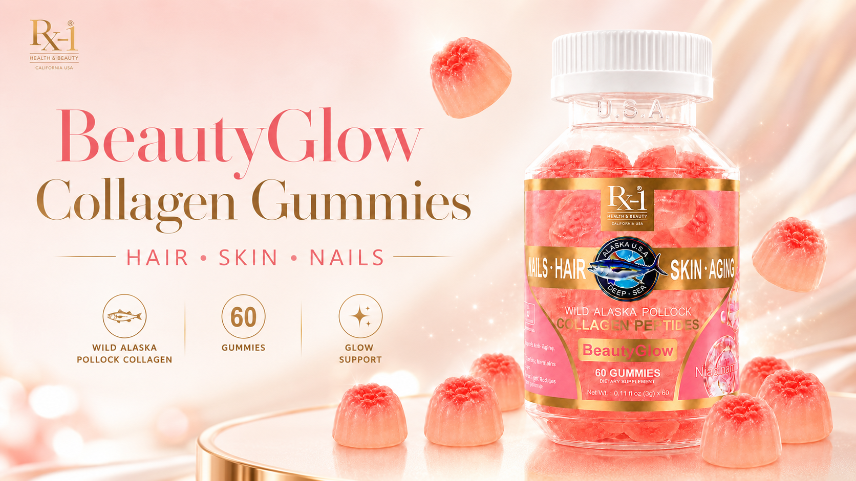BeautyGlow Collagen Gummies