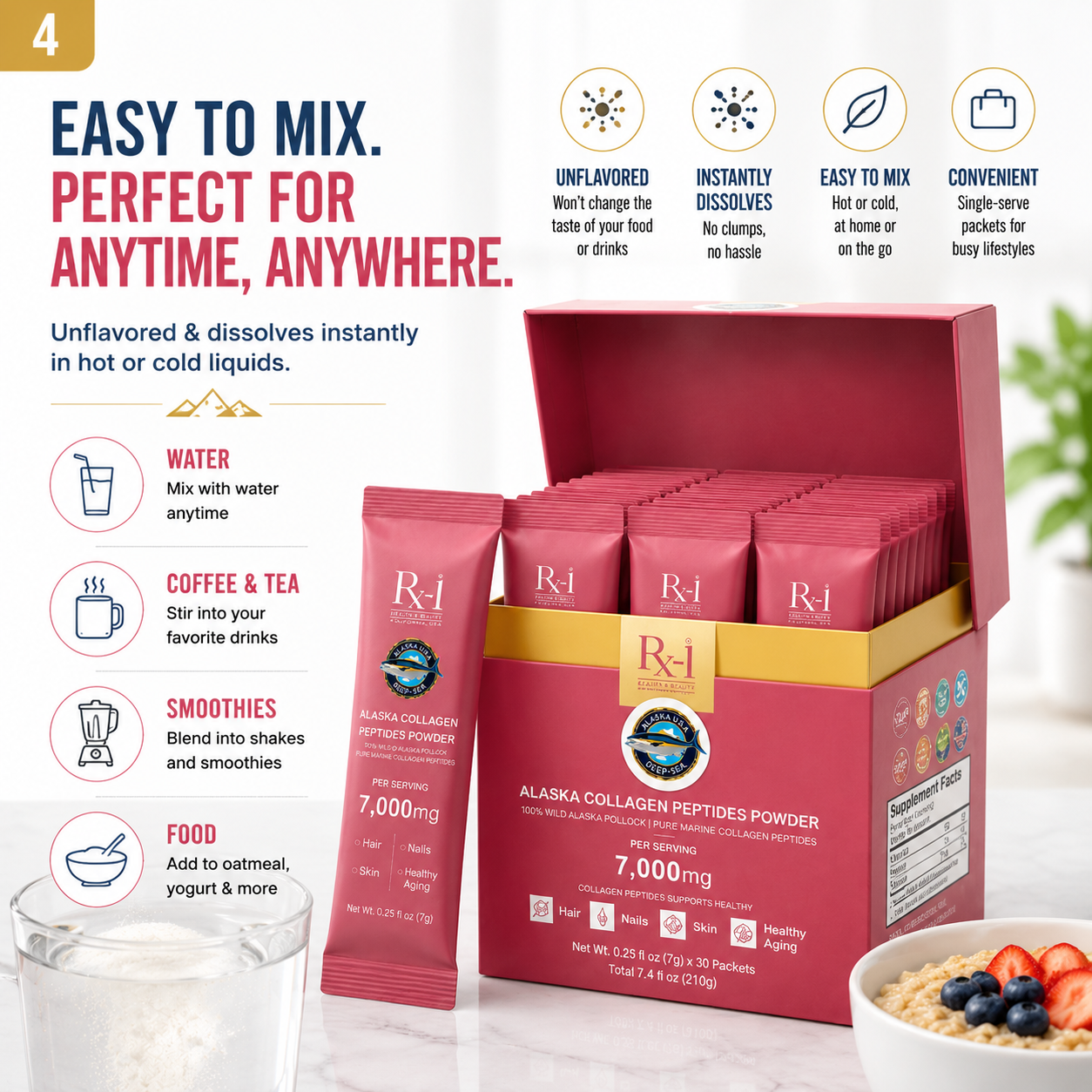 Wild Alaska Pollock Collagen Peptides Powder image 2
