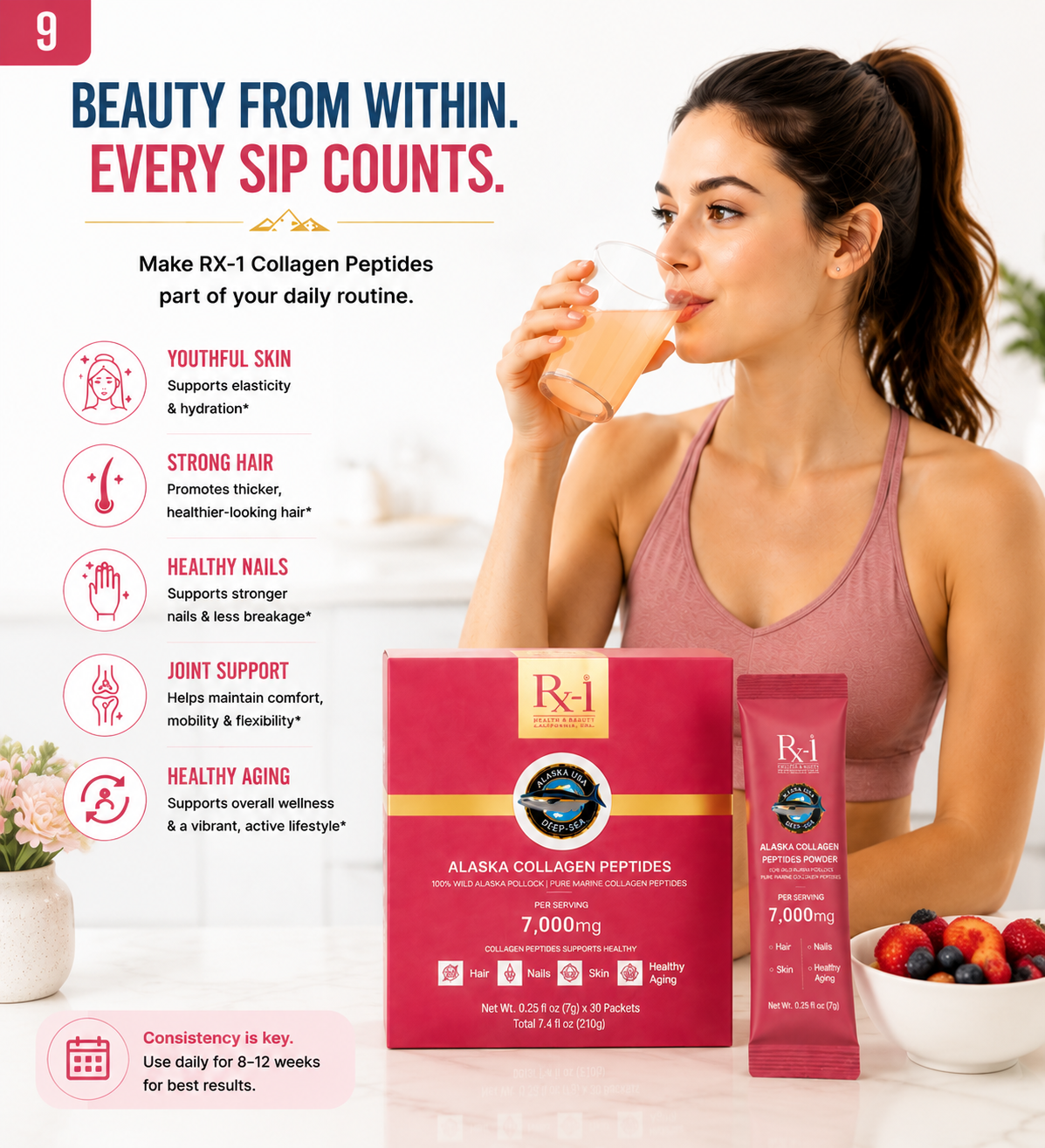 Wild Alaska Pollock Collagen Peptides Powder image 5