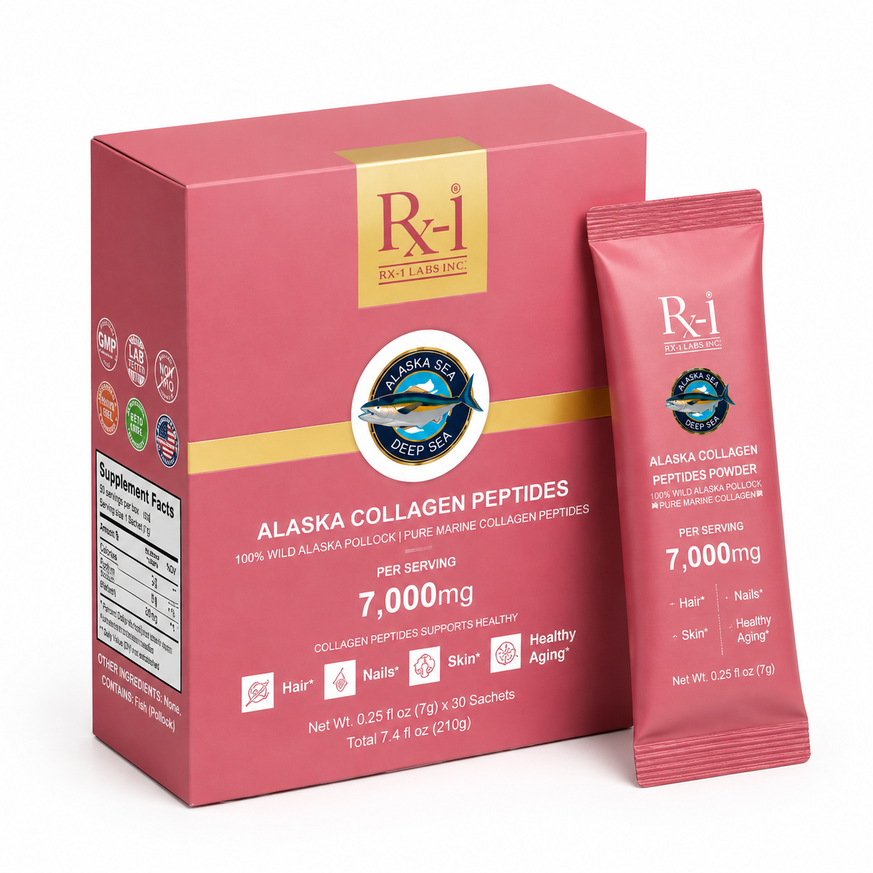 Wild Alaska Pollock Collagen Peptides Powder