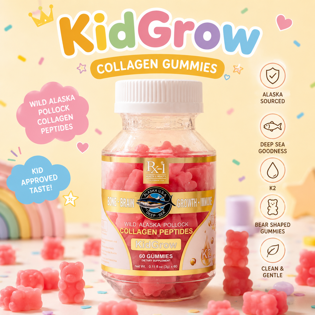 KidGrow Collagen Peptides Gummies image 3