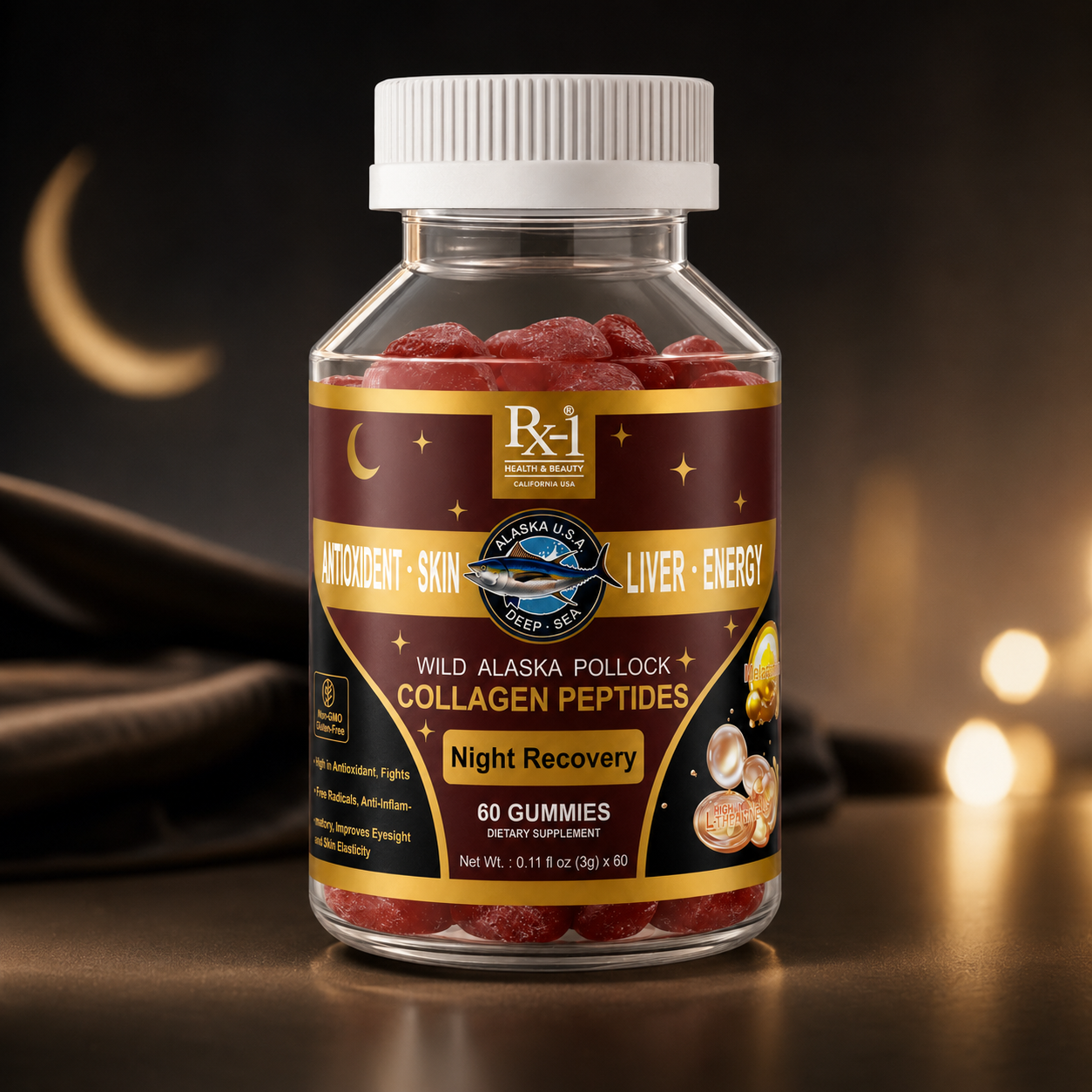 Night Recovery Collagen Peptides Gummies image 5