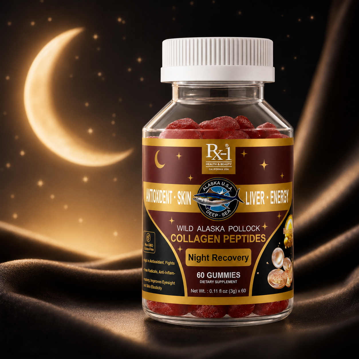Night Recovery Collagen Peptides Gummies image 8